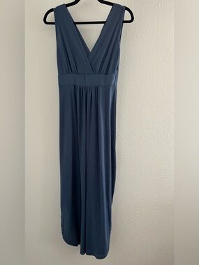 Rolla Coster Slate Blue V-Neck Maxi Dress